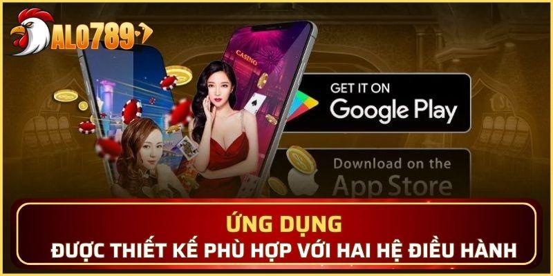 Ứng dụng được thiết kế phù hợp với hai hệ điều hành